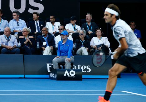 Court-side seating at the Australian Open brought fans even closer to the action